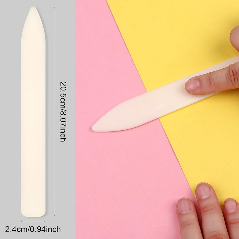 Easywiny 20 Pack Bone Folder Tool, Plastic Bone Folder Crafts Scoring Folding Creasing Paper Crafting Scrapbooking Tool for Paper Leathercrafts Bookbinding and DIY Card Making Handmade - Image 2
